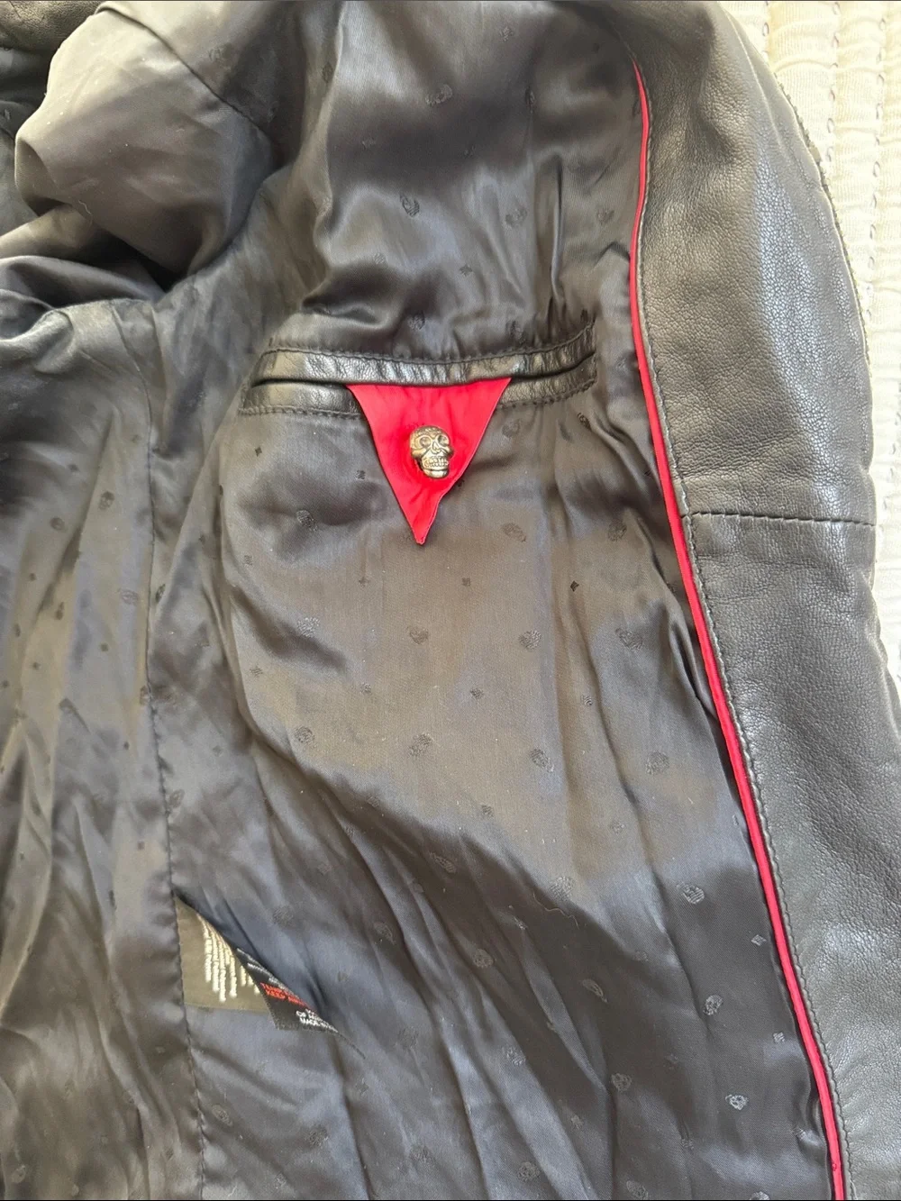 Vintage IKKS Paris Leather Jacket